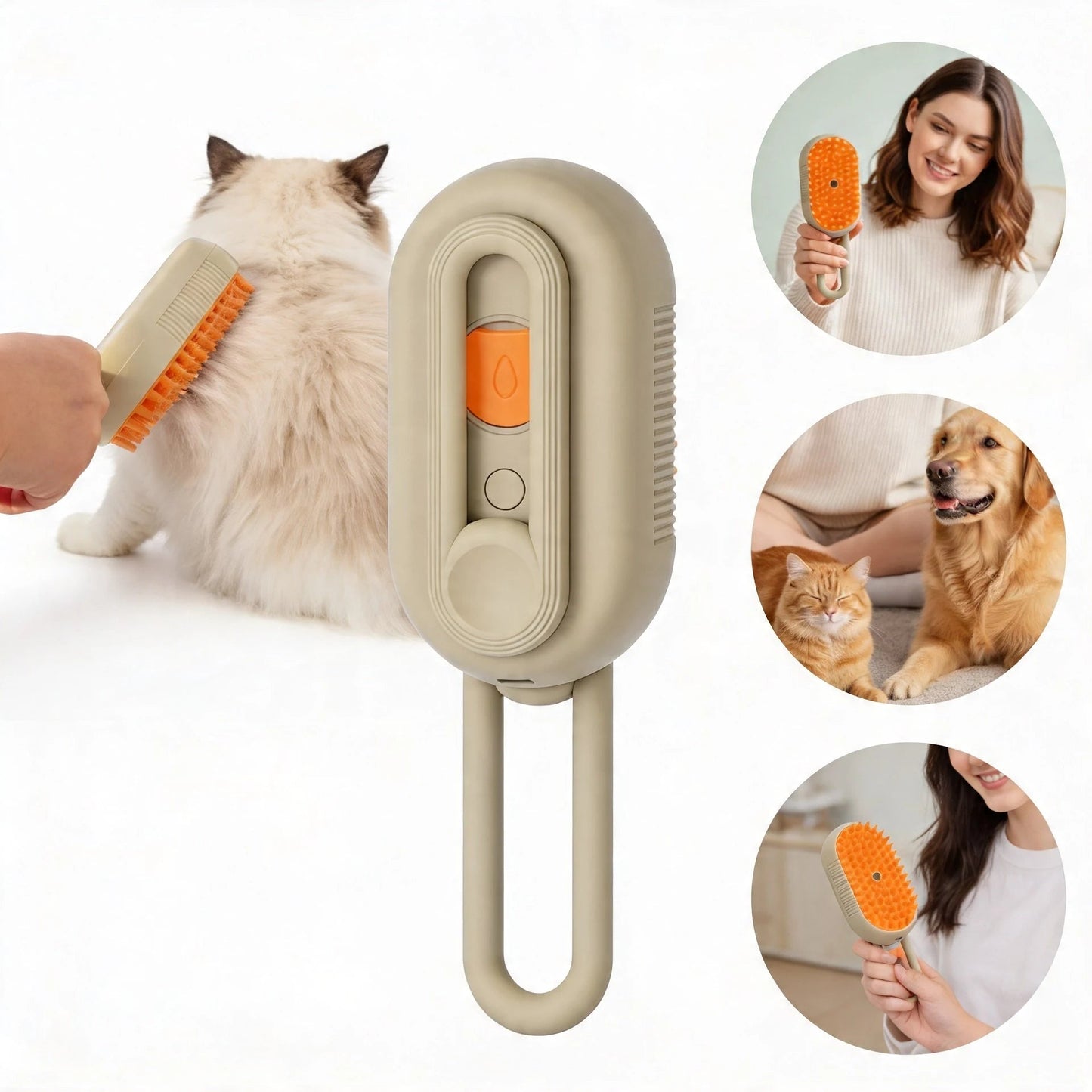 HugySteam™ 2-in-1 Pet Grooming Brush - Hugpupy
