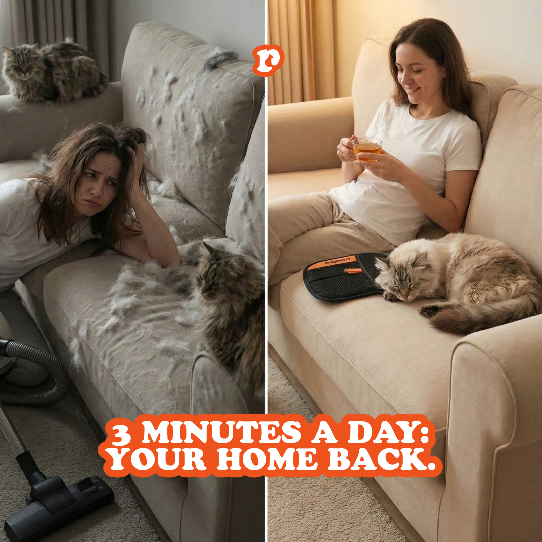 HugPupy HugGroom Bio-Grip Technology - detailed close-up view of product quality and materials, pet grooming glove, removes fur, gentle massage, all coat types dogs and cats