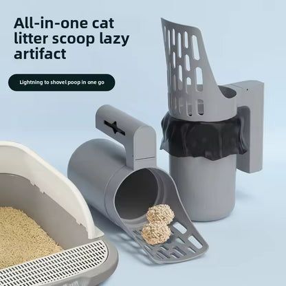 HugPupy HugPupy CleanScoop - before and after results showing product effectiveness, cat litter scoop, no-mess design, easy clean, durable construction