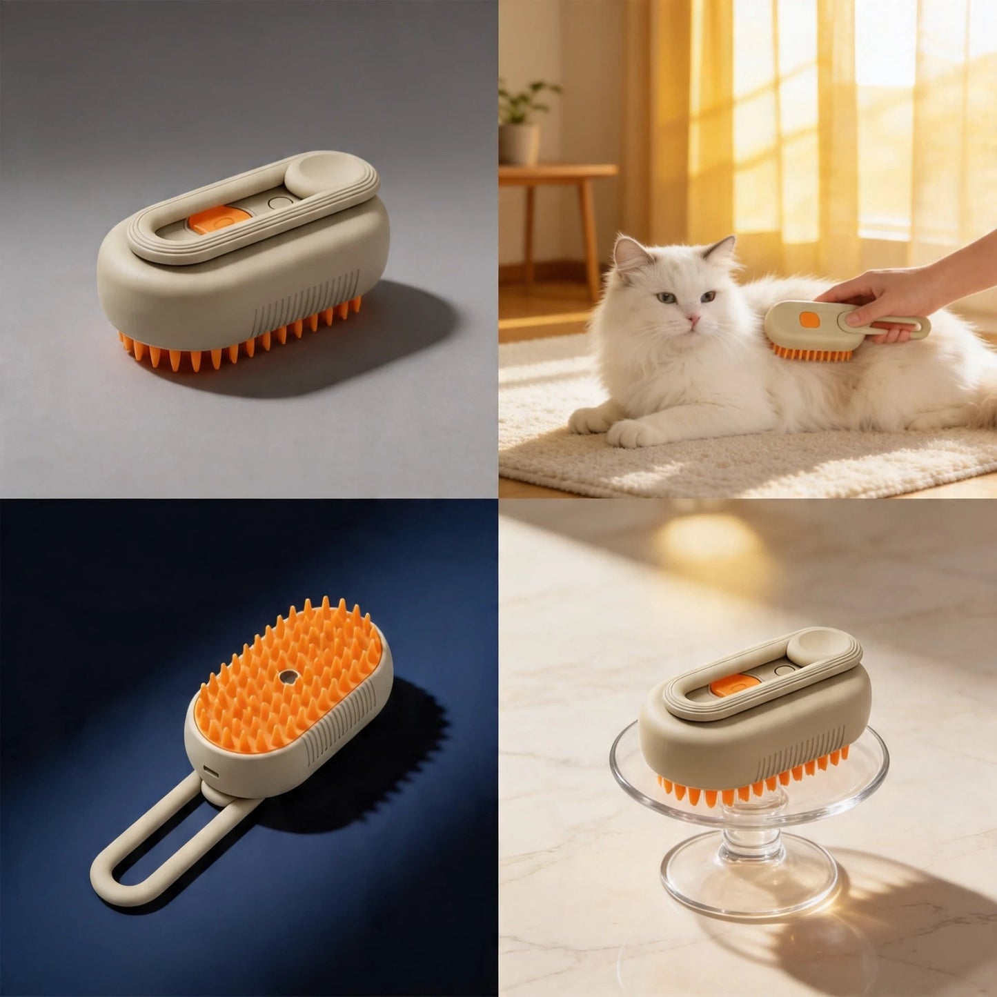 HugySteam™ 2-in-1 Pet Grooming Brush - Hugpupy