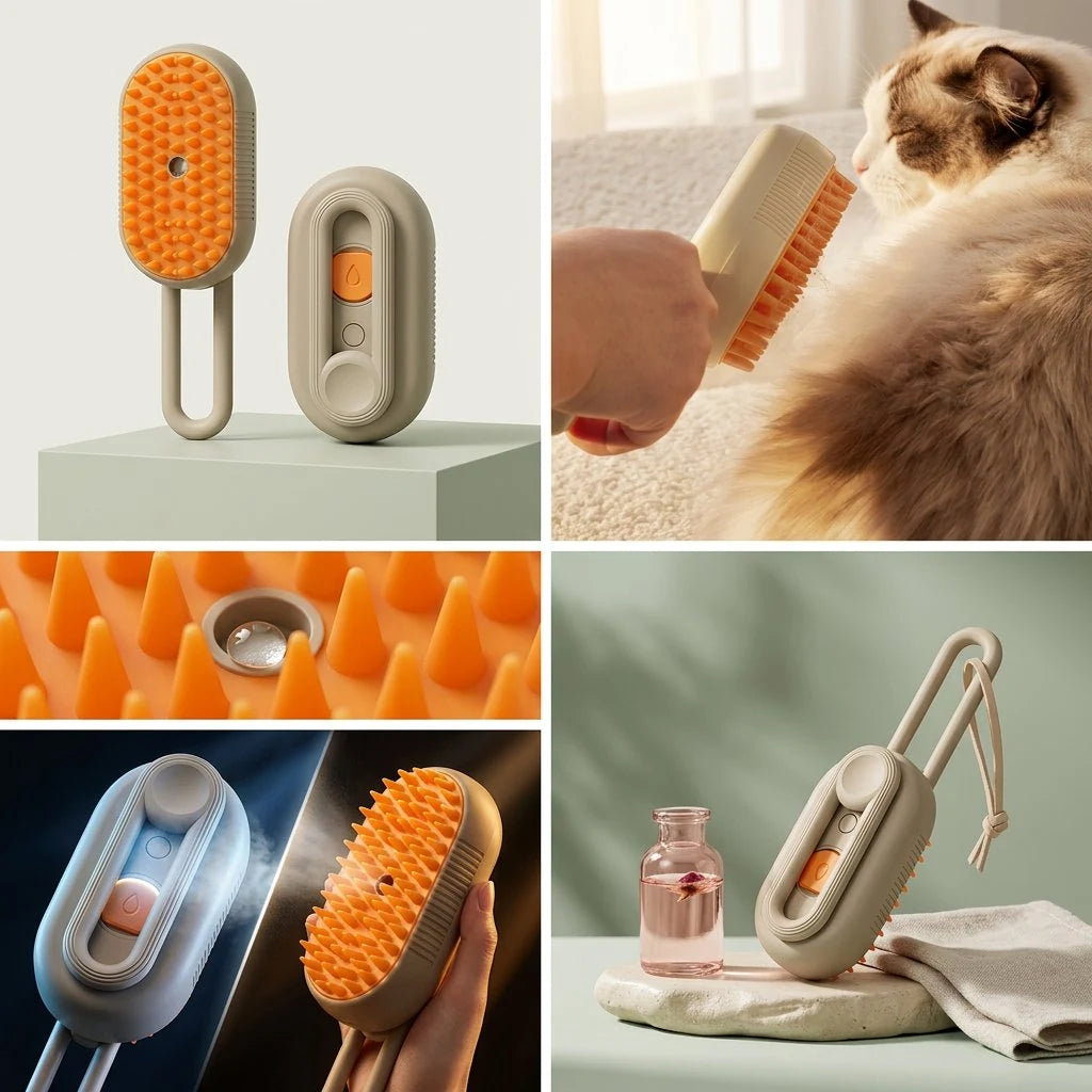 HugySteam™ 2-in-1 Pet Grooming Brush - Hugpupy